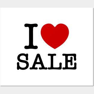 I HEART [LOVE] SALE Posters and Art